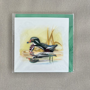 Quilling Greeting Card - Wood Duck