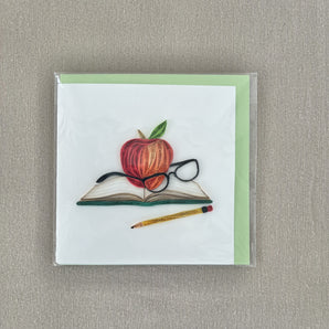 Quilling Greeting Card - Scholarly