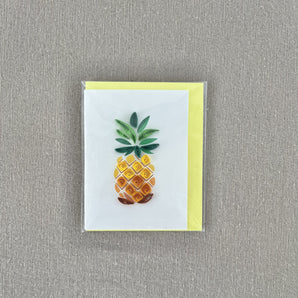 Mini Quilling Greeting Card - Pineapple