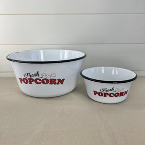 Popcorn Bowl - Enamelware