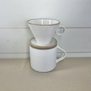 Stoneware Coffee Drip - Off White