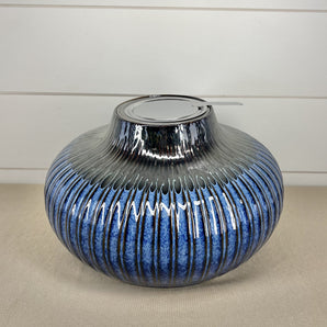 Accent Fireplace - Murano Blue & Black