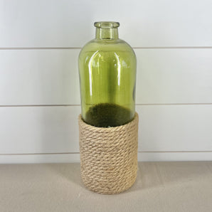 Vase - Green with Rope