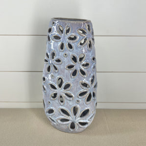 Ceramic Vase - Daisy Cutouts