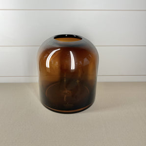 Glass Vase - Amber