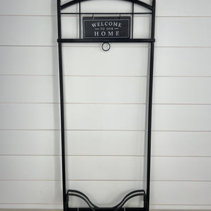 Hanging Basket Stand - Welcome