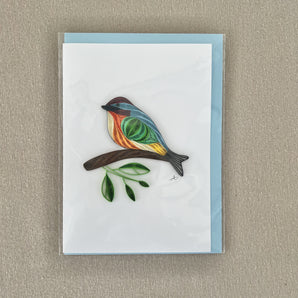 Quilling Card - Bird