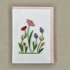Quilling Card - Wild Flowers