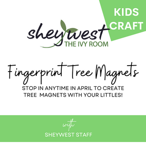 All of April - Fingerprint Tree Magnets