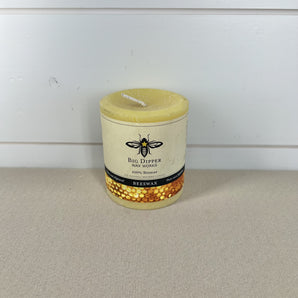 Beeswax Pillar Candle - Natural