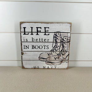Better In Boots - Navy