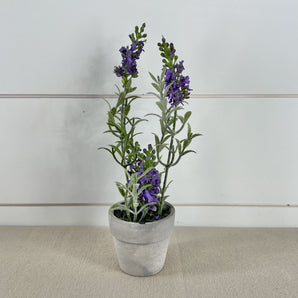 Mini Potted Faux Plant - Lavender
