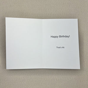 Greeting Card - That's All