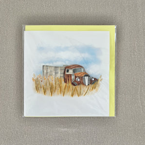 Quilling Greeting Card - Vintage Truck