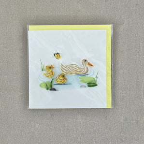Quilling Greeting Card - Ducks