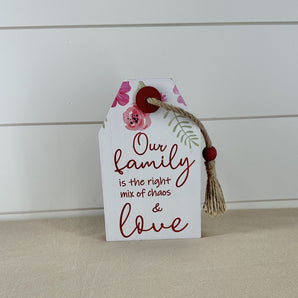 Tabletop Gift Tag Sign - Valentine's