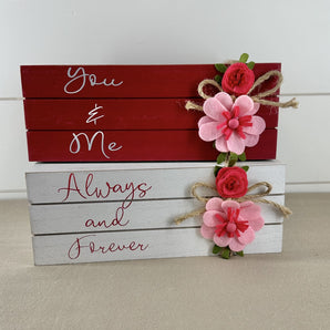 Book Shaped Valentines Sign