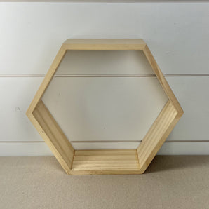 Hexagon Shelf - Wood