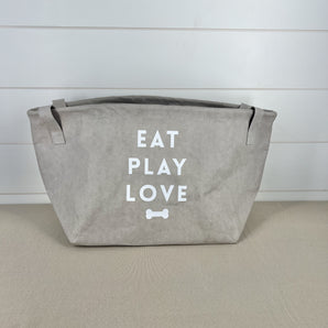 Pet Storage Tote - Eat Play Love