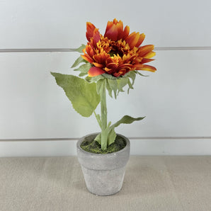 Faux Potted Plant - Sunflower