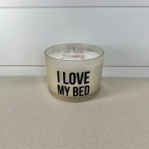Witty Candle - I Love My Bed