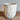 Ceramic Art Deco Pot - White Floral