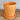 Planter with Saucer - Orange