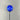 Solar Glass Garden Stake - Blue & White