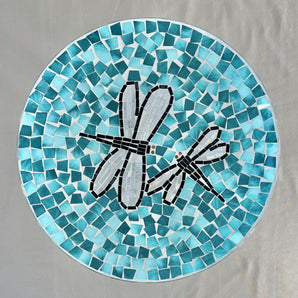 Mosaic Birdbath - Dragonfly