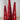 Knit Cone Tree with Buttons - Red