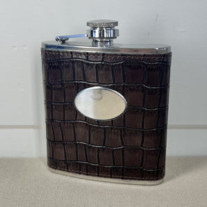 Leather Flask - Brown
