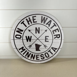 On the Water Circle Sign - Minnesota