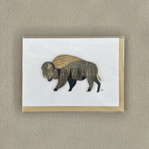 Quilling Card - Bison