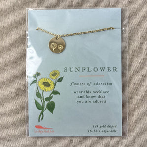 Botanical Necklace - Sunflower