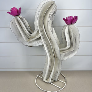 Garden Decor - White Saguaro