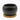 Planter with Bamboo Saucer - Black