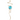 Wind Spinner Tail - Gold & Aqua