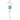 Wind Spinner Tail - Silver & Aqua